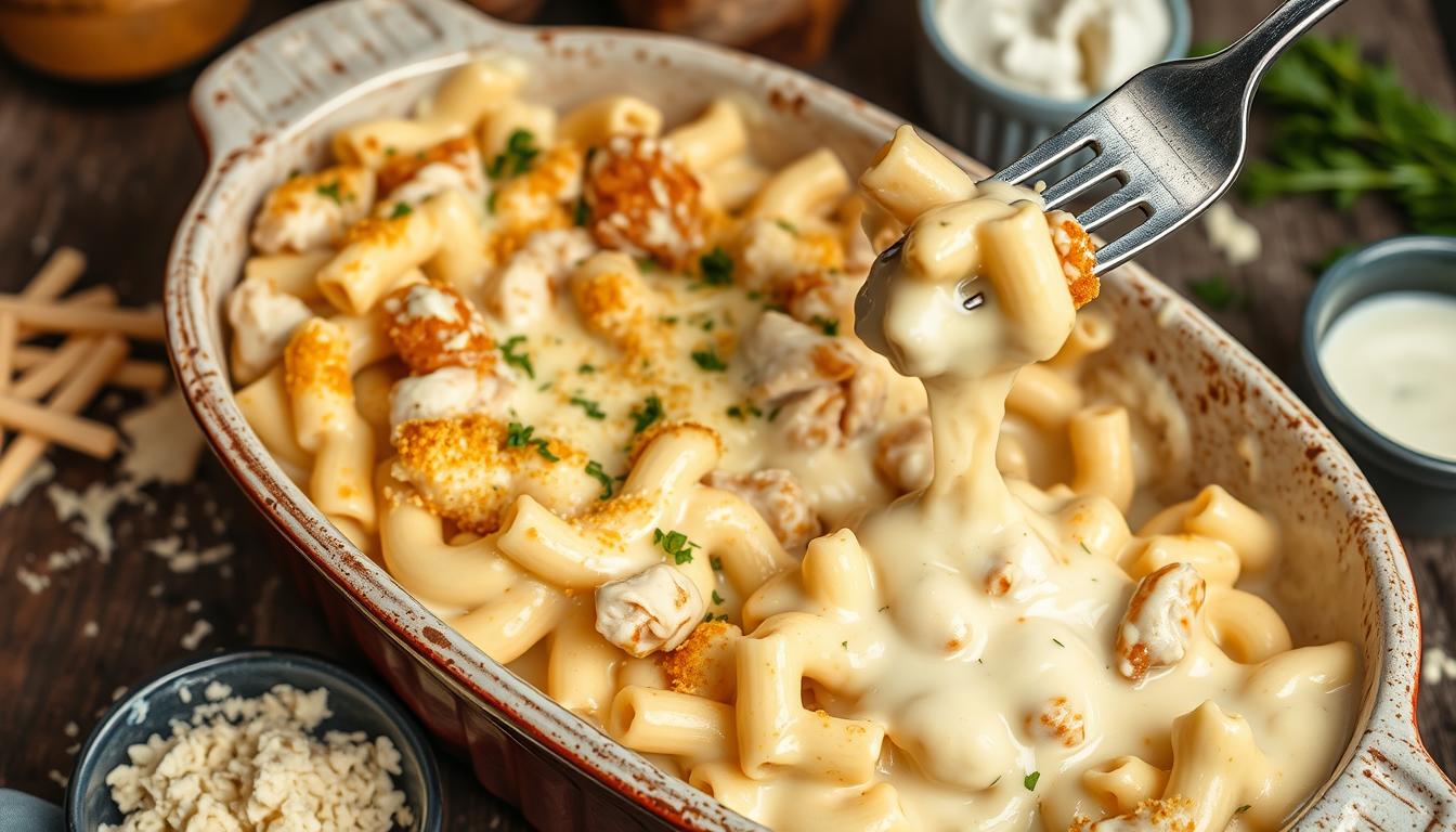 Fried Chicken Mac and Cheese